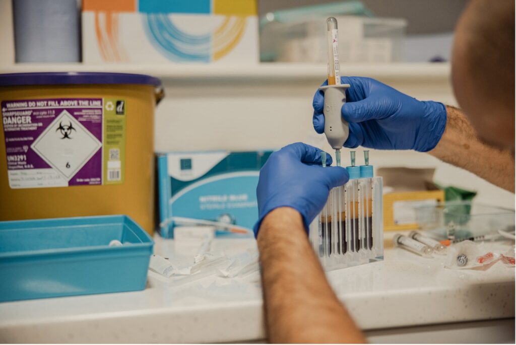 blood sample test